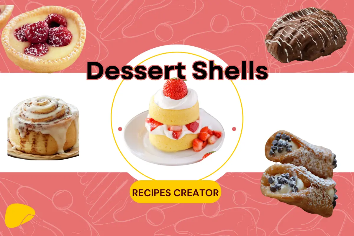 Various dessert shells displayed on a white platter, ready to be filled with delicious treats
